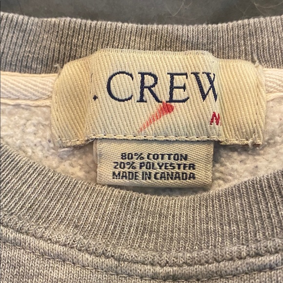 J. Crew Vintage Gray Crewneck Sweatshirt - Picture 5 of 5